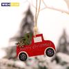 Автомобильные украшения Маленькая елочная подвеска Деревянные подвески Лось Мультяшные животные Украшения 2025 Новые рождественские праздничные украшения