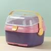 Maternal and baby live broadcast supply feeding bottle storage box baby dust-proof drain tableware feeding bottle storage box feeding bottle storage