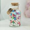 Капсулы Бутылка с буквами и 100 капсулами DIY Письмо-сообщение Капсулы с любовным письмом Бутылка для заметок Пары Подарок на годовщину дня рождения