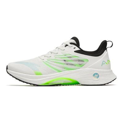 Mach 3.0 Professional Racing Shock Absorbing Non-Slip Wear-Stick Low-Top Running Shoes Мужские кроссовки Белый Зеленый 112325583-5