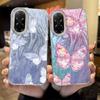Пара Красивая Бабочка Градиент Для Xiaomi Redmi A5 A3 13C 14C 15C Note 15 Pro Poco X7 Pro 14T 15T Чехлы для Телефона Обложка Бампер