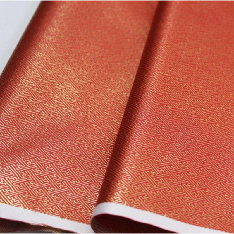 100x75 см 3D-парча из шёлка с пурпурным узором, пряжа Lame, одежда Cheongsam, ткань для шитья своими руками, жаккардовая ткань, ткань в буддийском стиле