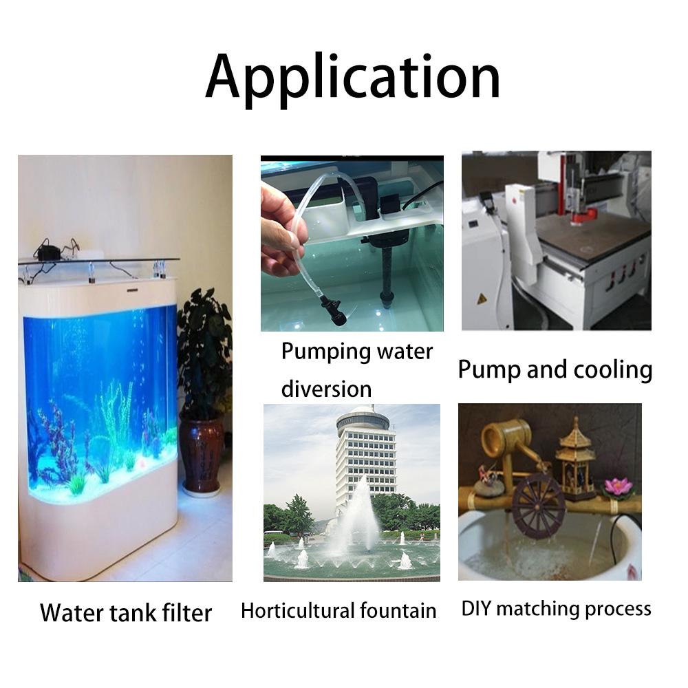 Fish Tank Fountain Submersible Water Pump Aquarium Pump 3/10/25W with Suction Cups Ultra-Quiet Filter Fish Pond EU/US Plug