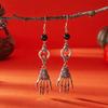 Винтажные серьги-подвески на Хэллоуин: Скелет, Призрак, Коготь, Паутина, Тыква, Паук. Панк-серьги из металла в виде черепа для женщин и мужчин. Готическая бижутерия