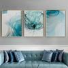 Modern Abstract Flowers, Canvas, Painting, Posters, Printers, Ink and Laundry, Golden Wall Painting for Living Room, Bedroom, Decor, Cuadros