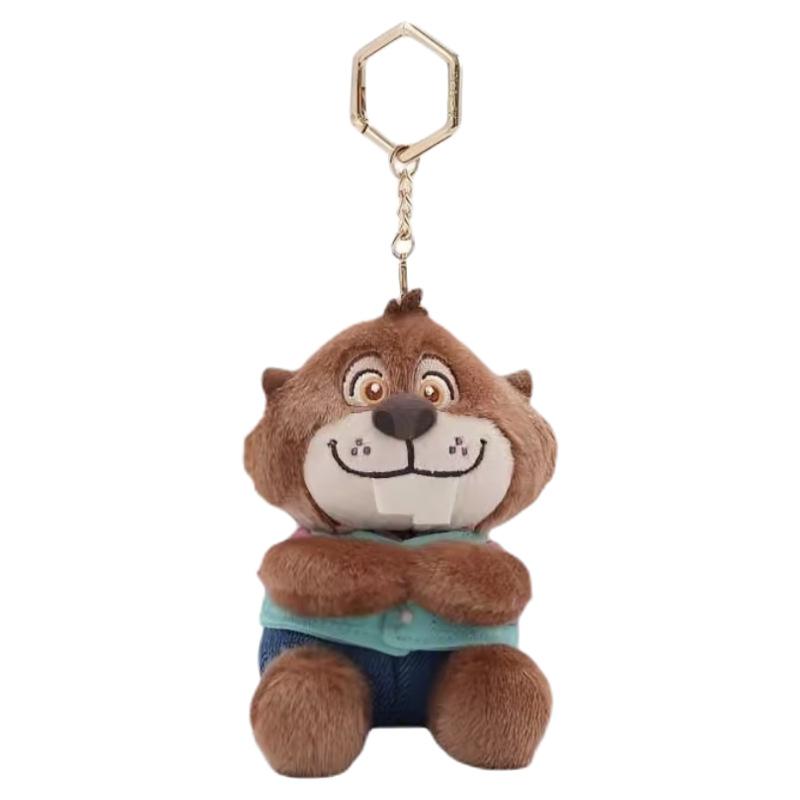 12cm Classic Anime Genuine Zootopia Plush Keychains Small Pendant Bag Hangings Christmas Birthday Gifts For Kids