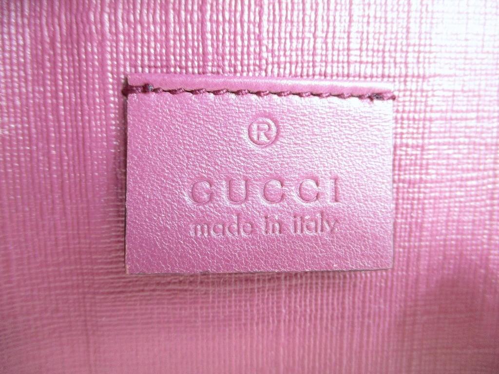 Оригинальный холст с покрытием GG GUCCI, кожа винного цвета, 6 фото, брелок #a902, восстановленный