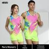 Men's and Women's Summer Running Vest and Shorts Set for Marathon Training and Fitness, Available with Custom Printing