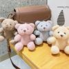 Backpack Pendant Keychain Sitting Bear Plush Doll Bear Plush Keychain Plush Keyring Bear Plush Doll