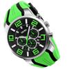 SKMEI Silicone Stylish Casual Sport Watch with Big Waterproof Date Luxury Gift for Men Men's Watch, Face, Chronograph, Analog, Display, Fluorescent,