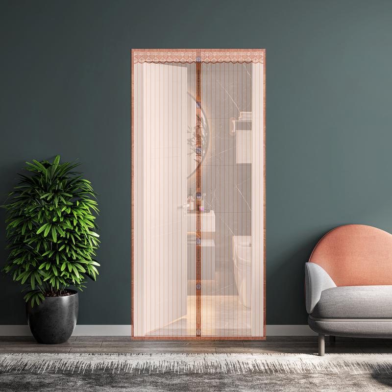 Новая магнитная москитная сетка, летние антижуки, занавески для дверей, сетчатые автоматические закрывающиеся дверные занавески для гостиной, спальни