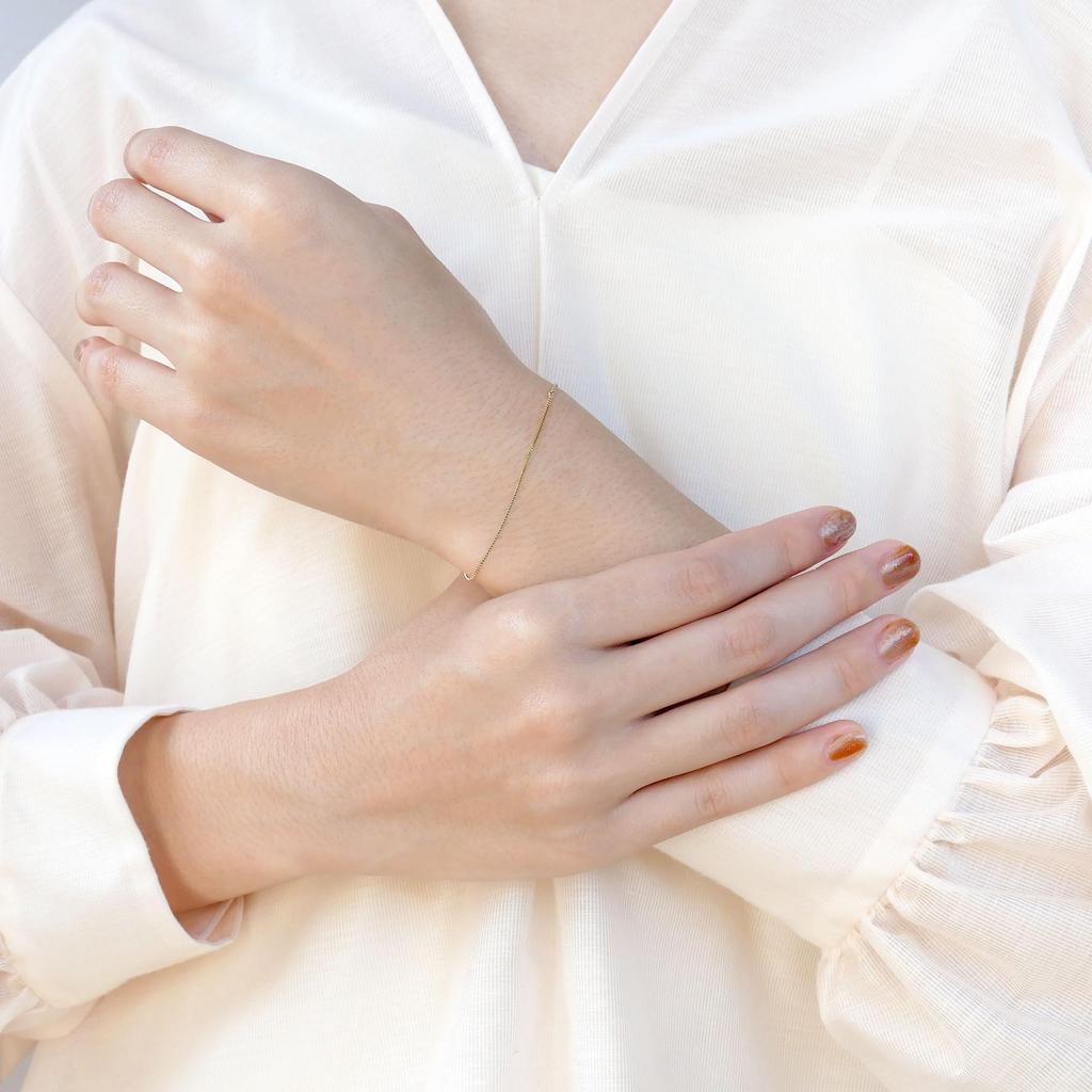 VA Vendome Aoyama K10YG Gold Bracelet GJVB0120LSYG 2-Way (Anklet)