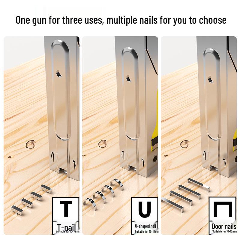 Chuangyi Industrial Grade Pneumatic Nail & Staple Gun for Woodworking & Decoration