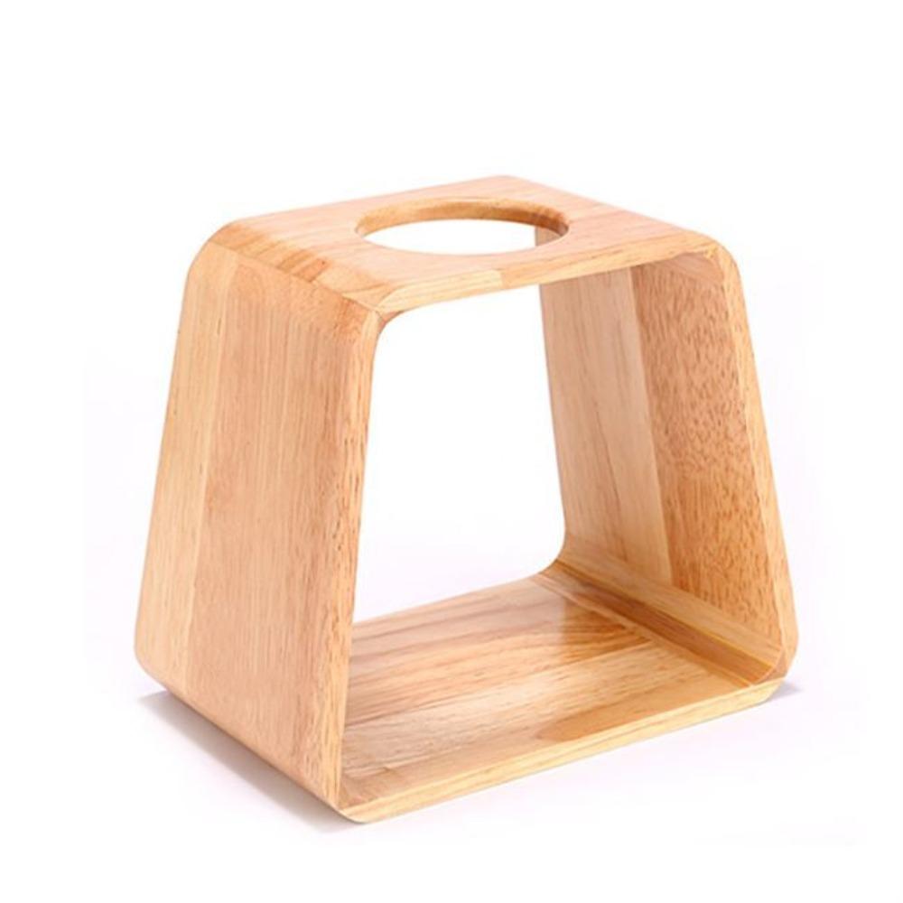 Vintage Teapot Insulation Rack Solid Wood Coffee Holder Universal Teapot Heating Base Coffee Shop