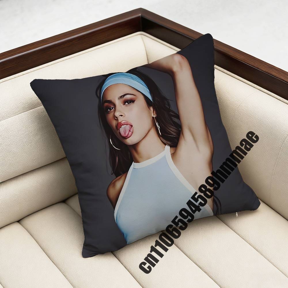 For Argentine Singer And Actress T-Tini Throw Pillow Case Sham 45X45Cm 40X40Cm Square Car Pillowcase Pad Cushion Cover