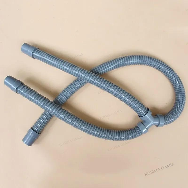 Three-way Drain Y Pipe Double Sink Motorhome Caravan Waste Water Outlet Kitchen Basin Pipe Barbed Hose Water Fuel Air Connector