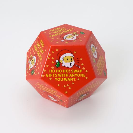 Christmas Santa Swap Gift Exchange Dice 3 X 3in Exchange Gifts Family Game Dice Christmas Stocking Stuffers for Xmas Party Family Night Holiday
