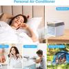 Портативные персональные кондиционеры, небольшой кондиционер с воздушным охлаждением и 3 скоростями ветра, настольный мобильный вентилятор переменного тока для домашнего офиса, спальни