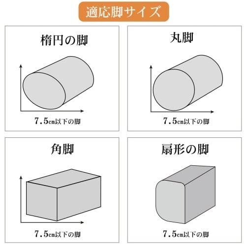 Регулируемые по высоте удлинительные ножки, 2-сторонние, круглые 15,5 см/20 см, черные, для кроватей, столов, диванов, письменных столов, столов котацу, ножек стола и нагревательных приборов.