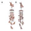 Yousheng Animal Wind Chime металлический ветровый колокольчик для собак или кошек, подвесной ветровый колокольчик для улицы, дома, комнаты, балкона, сада, декор