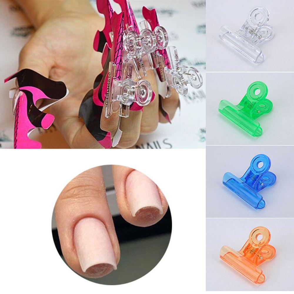 Random Color Beauty DIY Shaped Acrylic C Curve Nails Pinchers Nail Pinching Clips