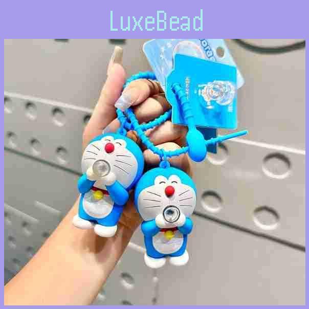 Очаровательный брелок Дораэмон с мыльными пузырями, ПВХ, мультяшный, игрушка для снятия стресса, подарок