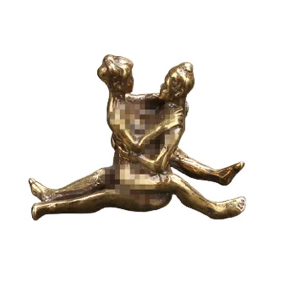 Мини Сексуальная Статуэтка Мода Статус Латунь Вечеринка Дома Старинные Взрослые Ремесло Украшения Живой Домашний Стол Орнамент