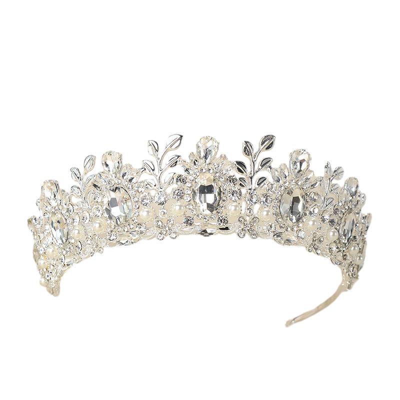 Baroque Bridal Crown Forest Retro Crystal Tiara Crown Jewelry Hair Accessories