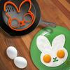 Silicone Fried Egg Ring Mold, Bunny Shape, Non-Stick High Temperature Mold Resistant Ring, for Eggs Pancakes Waffles Chocolate Soft Kitchen Tool