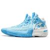 Li Ning Jie Ao Амортизирующие Нескользящие Легкие Упругие Высокие Баскетбольные Кроссовки Мужские Синий Белый ABFT035-1