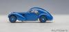 AUTOart 143 Bugatti Type 57SC Atlantic 1938 Синий Спицованные колеса Готовая модель 50947