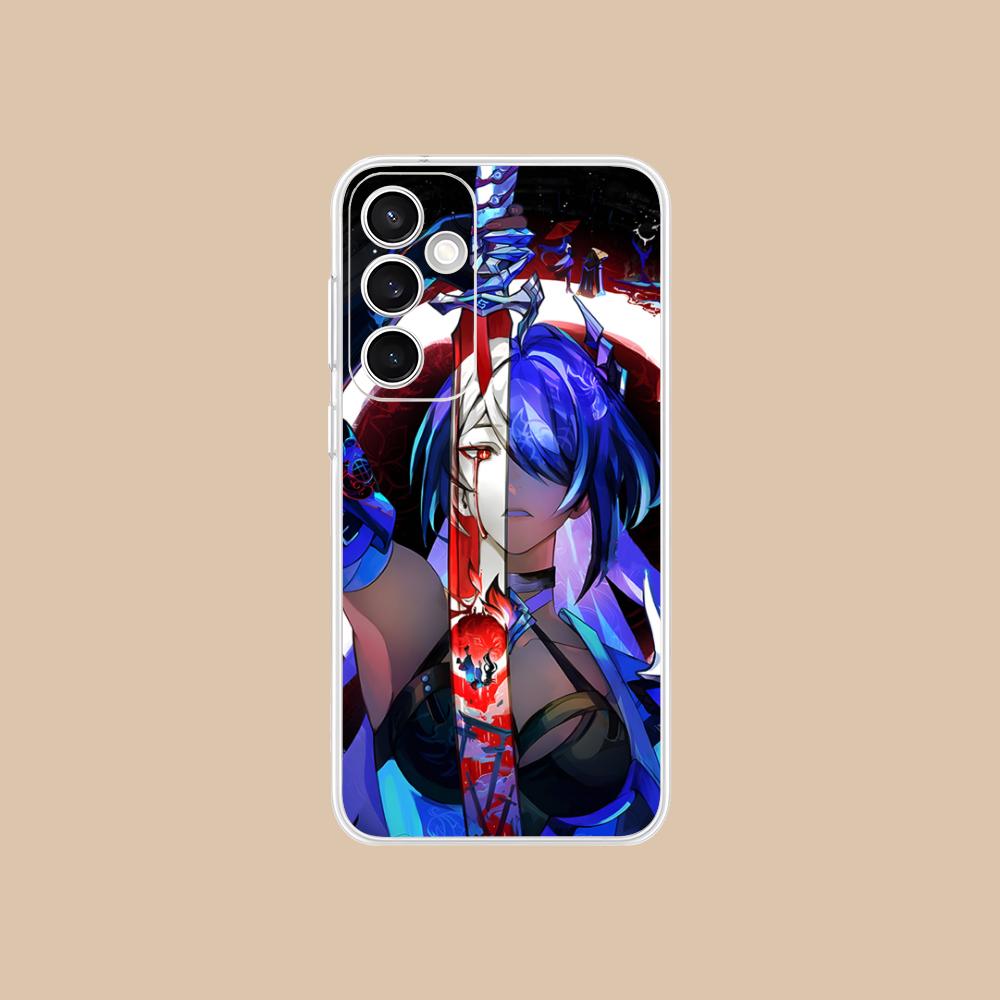 Прозрачный чехол HSR Acheron для Samsung Galaxy S25 S24 S23 S22 S21Plus FE Ultra Цветная задняя крышка