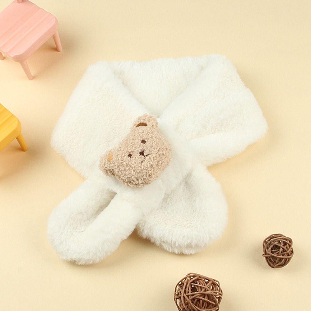 Thick Kids Winter Scarf Plush Baby Shawls Fashion Neck Warmer Outdoor