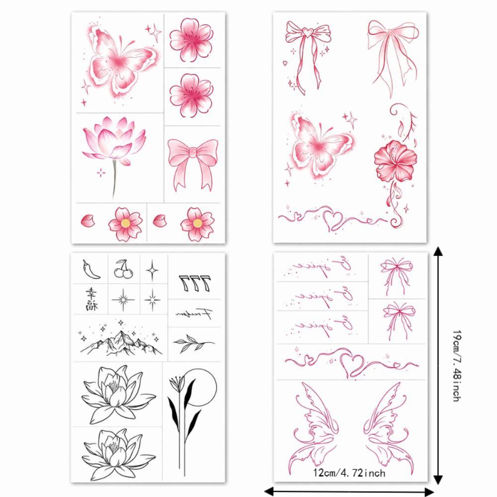 Water Transfer Paper Butterfly Temporary Tattoo Stickers Fake Tattoo Stickers Body Art