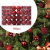 Christmas Ball Ornaments Set Party Supplies DIY Crafts Reusable Pendant Drops for Indoor