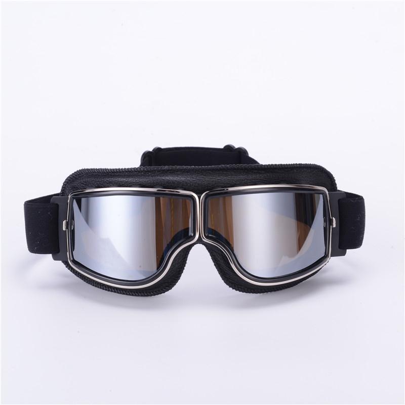 Motorcycle Vintage Retro Sunglasses Leather Goggles Glasses For Vespa Vintage Glass Motorcycle Motocross Goggles Ski