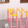 1 Set Miniature Pink Playground Fitness Toy Set Lifelike Tiny Model for Dollhouse Kids Pretend Play Hobby Collection