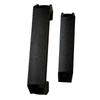 Surface Mounted Black Nylon Handle for Cabinet Door Thickened Small Size Industrial Machine Enclosure Sturdy Easy Install Grip