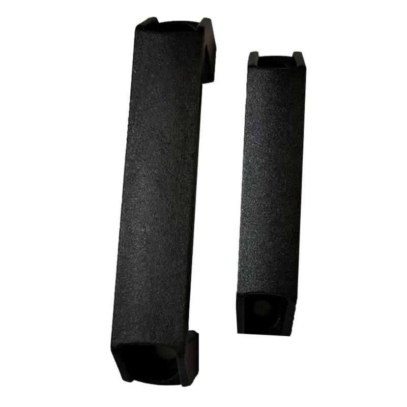 Surface Mounted Black Nylon Handle for Cabinet Door Thickened Small Size Industrial Machine Enclosure Sturdy Easy Install Grip