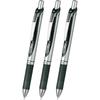 Шариковая ручка Pentel с гелевыми чернилами, тип "выталкиватель", толщина линии 0,5 мм, модель BLN75ZA3AMZ, черная, 3 шт.