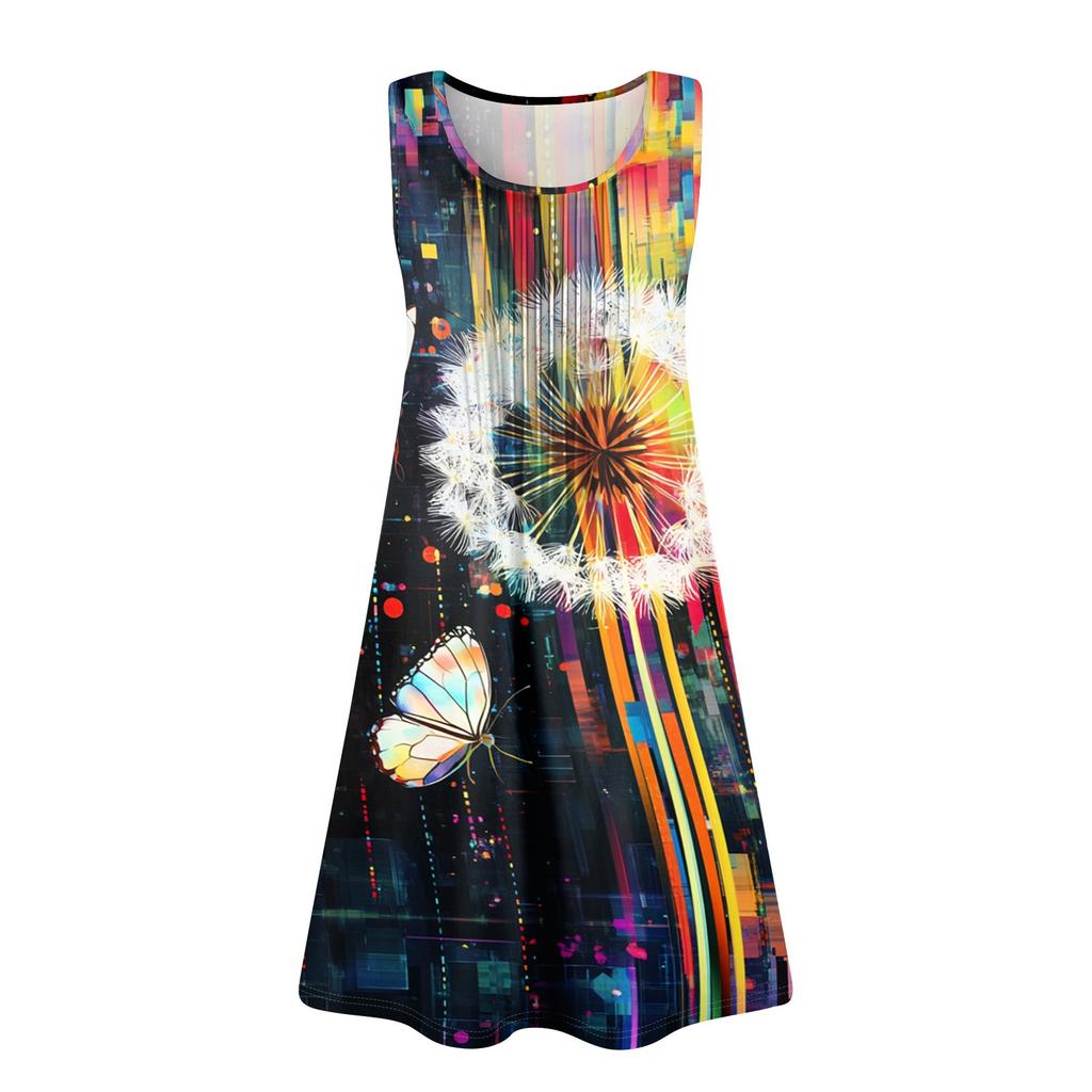 Женский повседневный сарафан с карманами, летнее пляжное платье в стиле бохо, праздничные платья для женщин, платья-майки