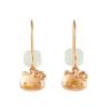 Sanrio Hello Kitty Hook Earrings ( Pink Gold ) Japan NEW