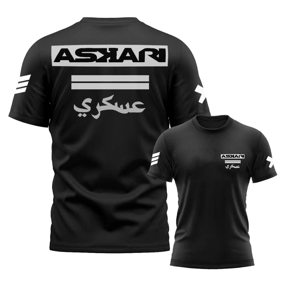 Мужская футболка Askari Boxing Fighting с 3D-печатью, летняя спортивная, для фитнеса, с круглым вырезом, одежда для тренировок на открытом воздухе, с коротким рукавом