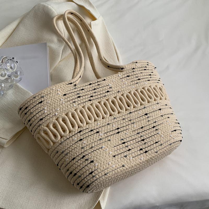 Наборы для вязания, пляжная сумка цвета хаки, большая вместительная соломенная сумка ручной работы, весенне-летняя праздничная сумка для отдыха, женская сумка, сумка для покупок