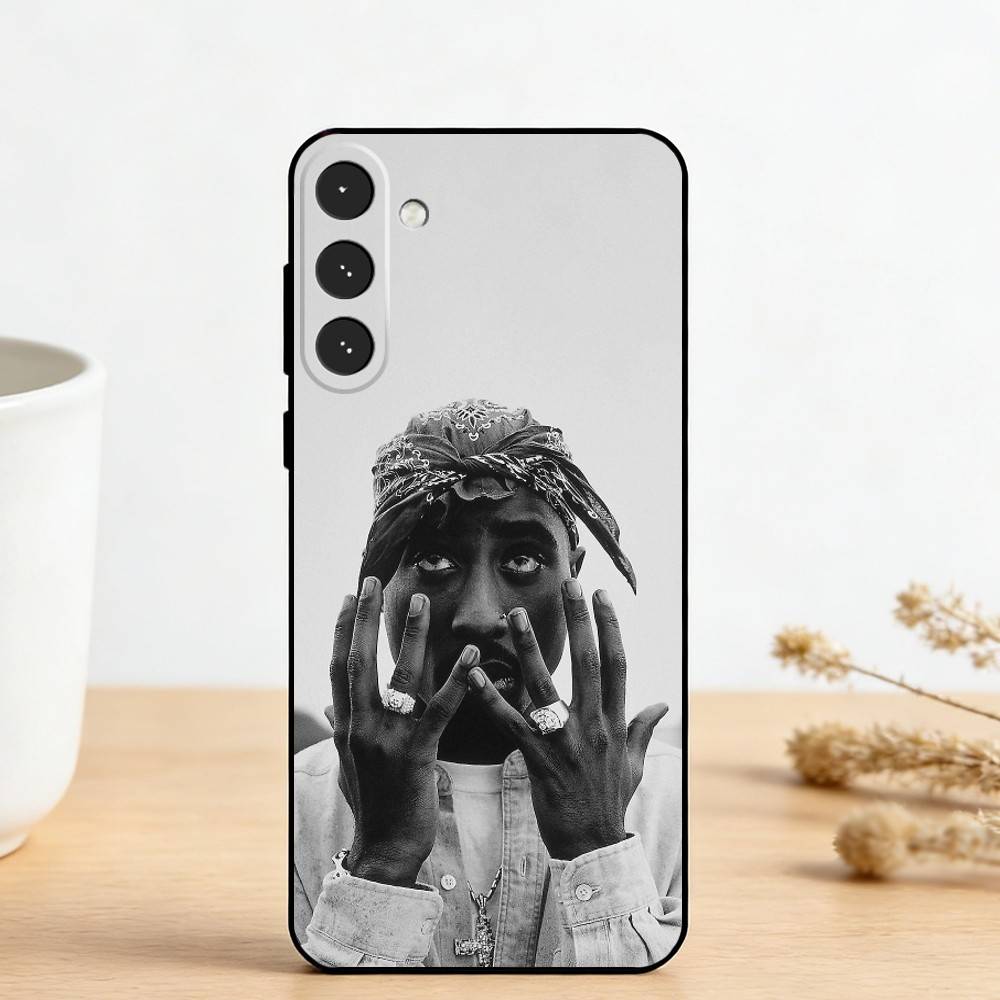 2Pac T-Tupac Shakur Рэп Рэпер Чехол для телефона для Samsung Galaxy A73,A72,A71,A70,A53,A52,A51,Другие Мягкий Черный Чехол