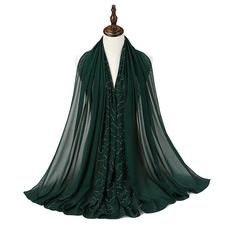 Новый Летний Роскошный Элегантный Женский Шелковый Шарф Пляжный Накидка Шаль Шифоновая Блестящая Бандана Защита от Солнца Хиджаб Женский Шарф Парео Платок