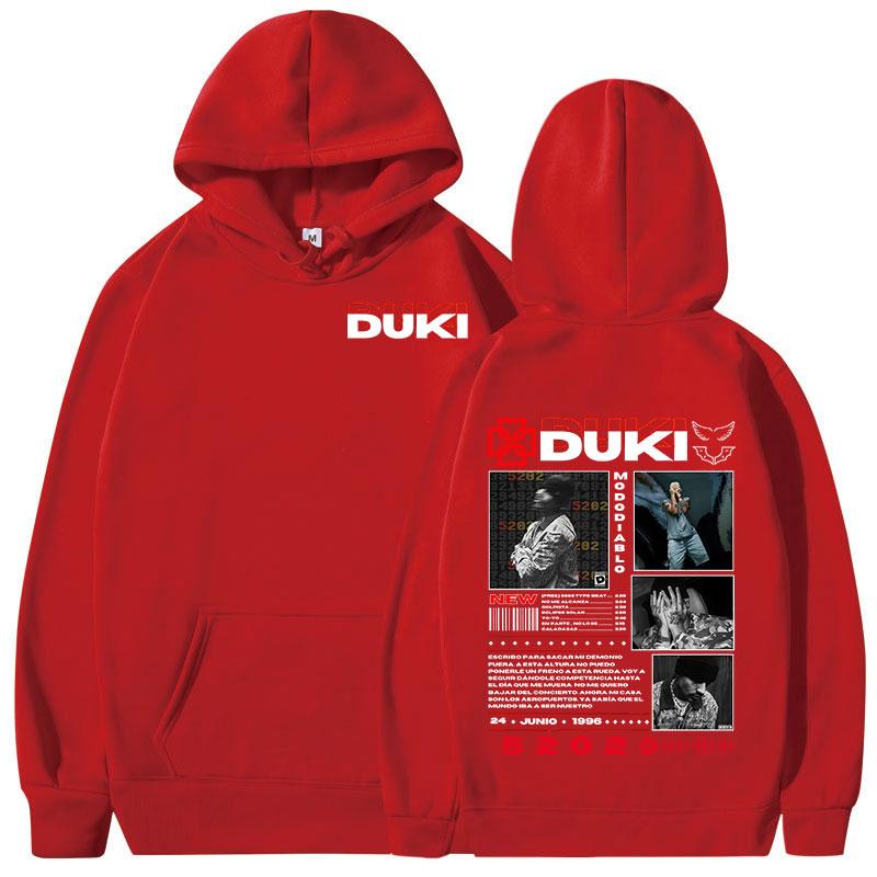 Rapper Duki 5202 MIXTAPE Album Hoodies Men Women Clothing Fashion Hip Hop Hooded Sweatshirts Casual Fleece Long Sleeves Pullover