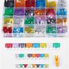 272PCS Car Fuses 2A 3A 5A 10A 15A 20A 25A 30A 35A Amp with Box Clip Assortment Auto Blade Type Fuse Set Truck