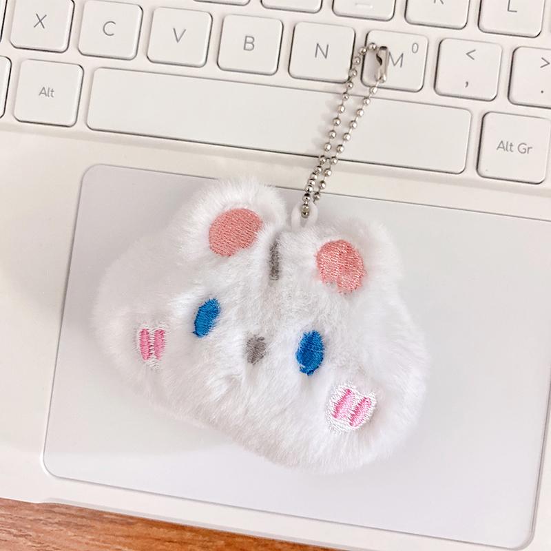 Cute Animal Keychains Plush Rabbit Frog Cat Doll Keychains For Car Keys Accessories Kawaii Small Bear Plush Keychain On Backpack