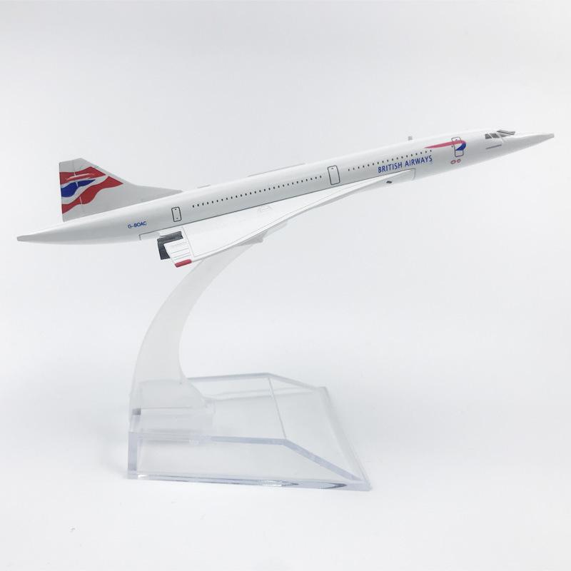 Air Planes Model 16cm Concorde France British American Airplane Model Aircraft Diecast Metal 1/400 Scale Toys Collection